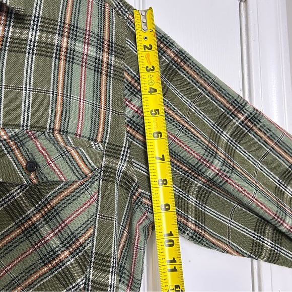 Vintage Sears Roebuck And Co Wool Blend Flannel Button Shirt Size Large Tall - Picture 5 of 13